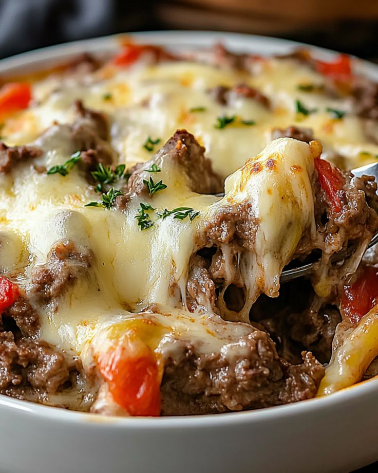 Philly Cheesesteak Pasta