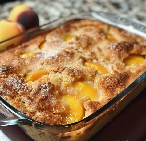 Old Time Oven Peach Cobbler