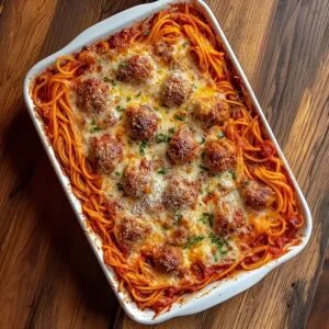 BAKED SPAGHETTI MEATBALLS