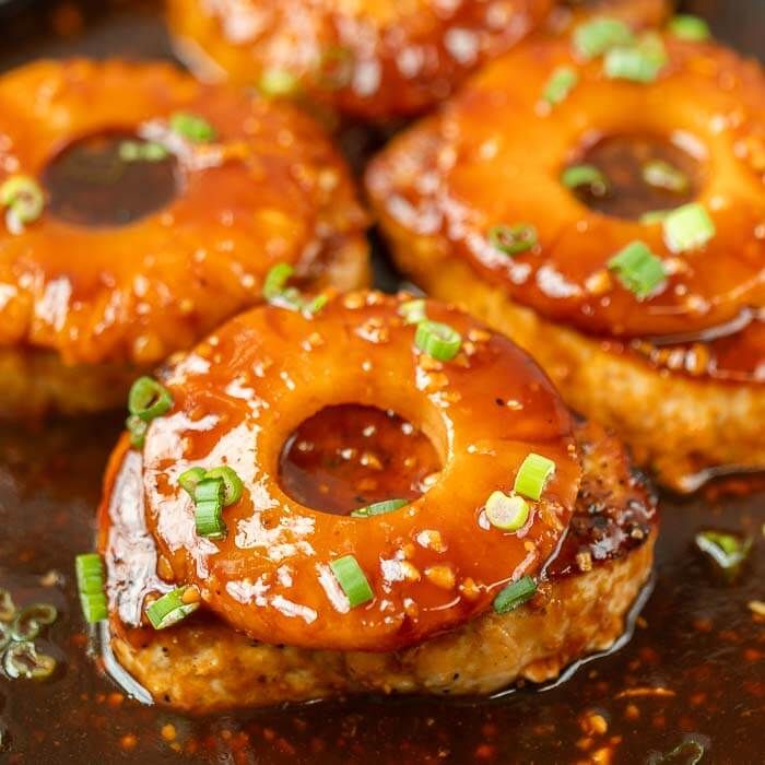 Pineapple Grilled Pork Chops