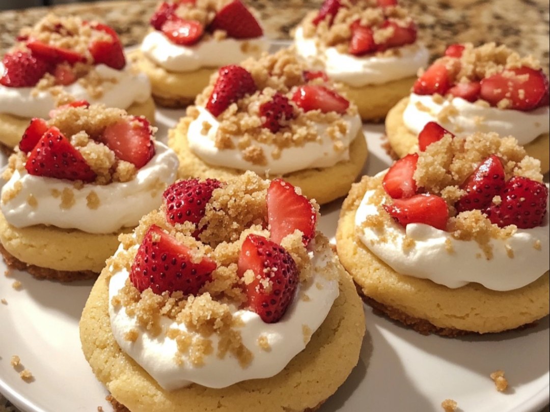 Strawberry Cheesecake Crumbl Cookies