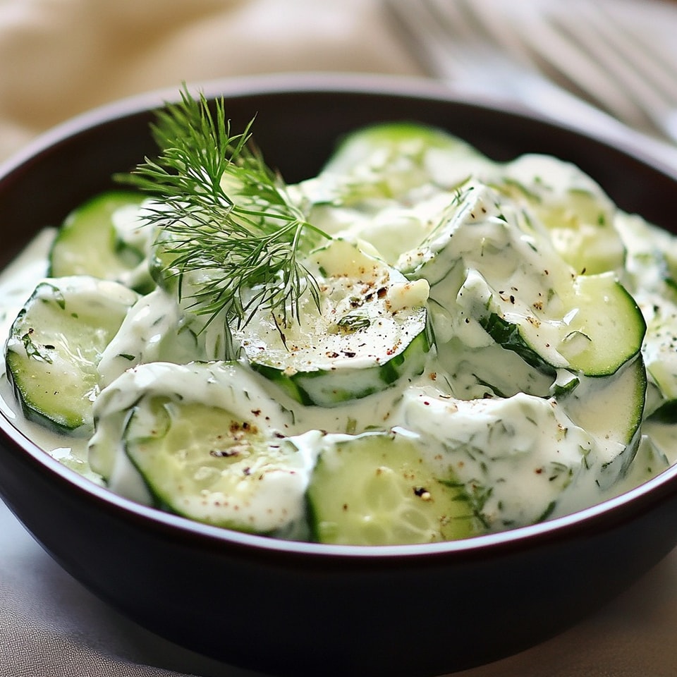 Creamy Cucumber Salad
