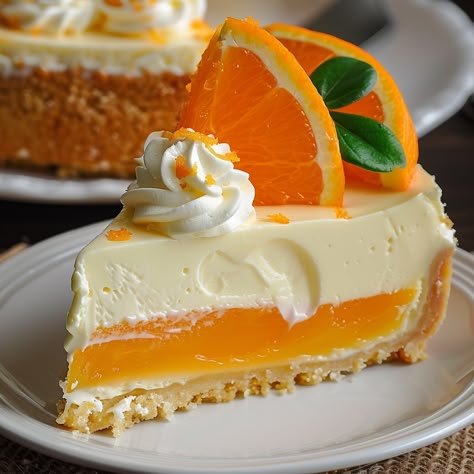 No-Bake Orange Creamsicle Cheesecake