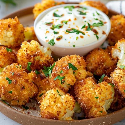 Cheesy Garlic Parmesan Cauliflower