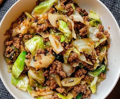 Savory Low-Carb Cabbage and Beef Stir Fry