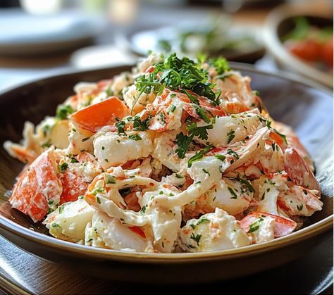 Delicious crab with mayo