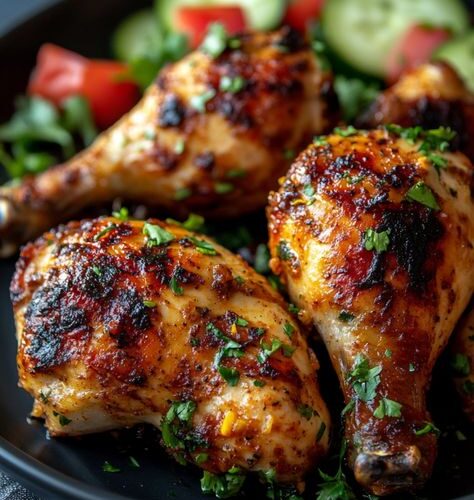 Raw Chicken Thighs in a Slow