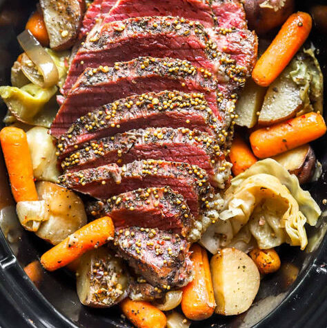 Crockpot Corned Beef and Cabbage