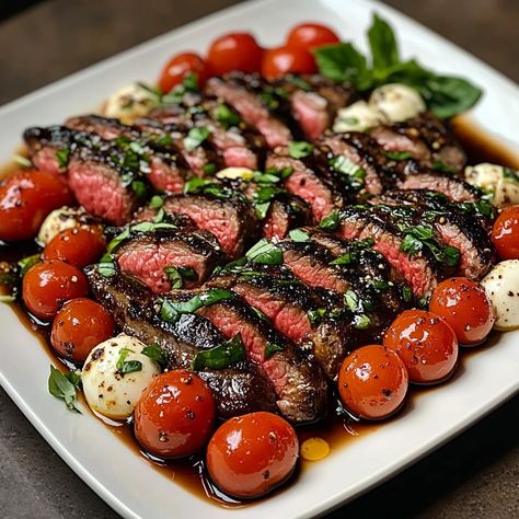 Grilled Steak Caprese Salad