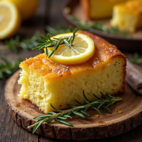 Lemon Rosemary Olive Oil Cake