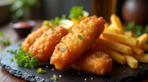 Homemade fish and chips